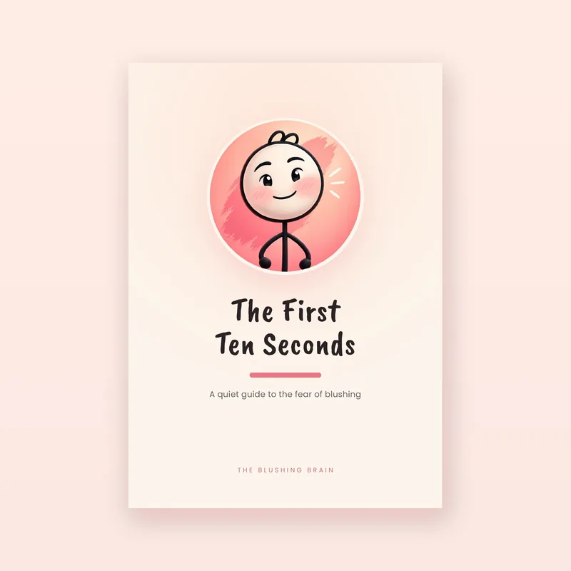 Cover of The First Ten Seconds, a forty nine page guide to the fear of blushing